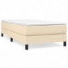 Boxspringbett mit Matratze Creme 100x200 cm Stoff