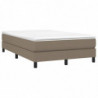 Boxspringbett mit Matratze Taupe 120x200 cm Stoff