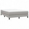 Boxspringbett mit Matratze Hellgrau 140x190 cm Stoff