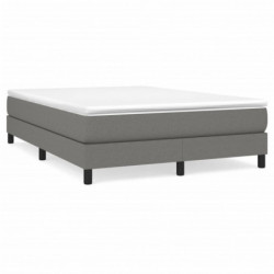 Boxspringbett mit Matratze Dunkelgrau 160x200 cm Stoff