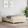 Boxspringbett mit Matratze Creme 120x200 cm Stoff