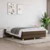 Boxspringbett mit Matratze Dunkelbraun 140x200 cm Stoff