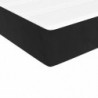 Boxspringbett mit Matratze Schwarz 100x200 cm Samt