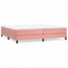 Boxspringbett mit Matratze Rosa 200x200 cm Samt