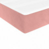 Boxspringbett mit Matratze Rosa 200x200 cm Samt