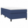 Boxspringbett mit Matratze Blau 90x190 cm Stoff