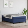 Boxspringbett mit Matratze Blau 120x200 cm Stoff