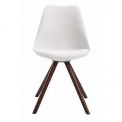 4er Set Stühle Toulouse Kunstleder Rund cappuccino