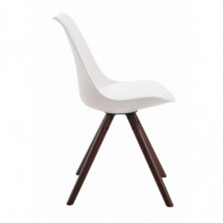 4er Set Stühle Toulouse Kunstleder Rund cappuccino