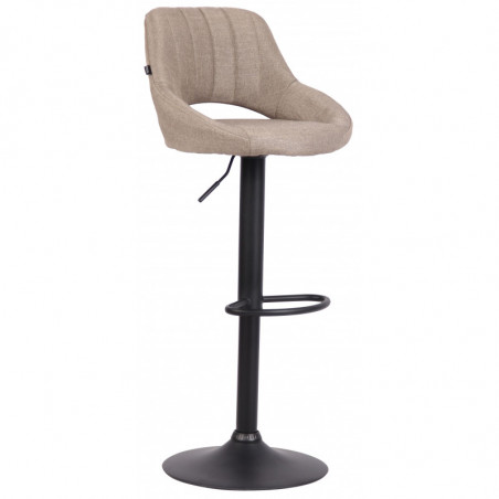 Barhocker Milet Stoff schwarz