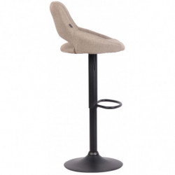 Barhocker Milet Stoff schwarz