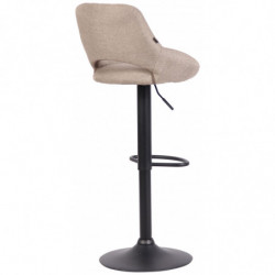 Barhocker Milet Stoff schwarz
