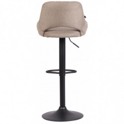 Barhocker Milet Stoff schwarz