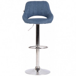 Barhocker Milet Stoff chrom