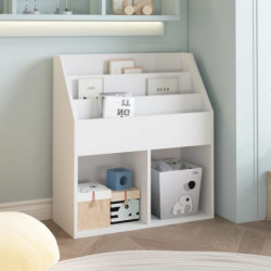 Kinder-Bücherregal Weiß 71x30x78,5 cm Holzwerkstoff