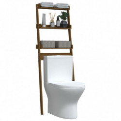 Toilettenregal Honigbraun 63,5x32x179 cm Massivholz Kiefer