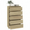Schubladenschrank Sonoma-Eiche 60x36x103 cm Holzwerkstoff