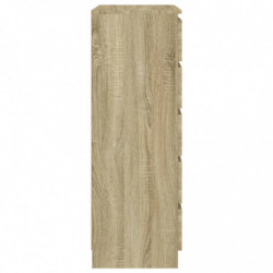 Schubladenschrank Sonoma-Eiche 60x36x103 cm Holzwerkstoff