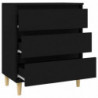 Sideboard Schwarz 60x35x70 cm Holzwerkstoff