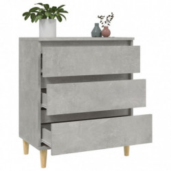 Sideboard Betongrau 60x35x70 cm Holzwerkstoff