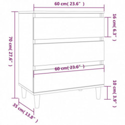 Sideboard Räuchereiche 60x35x70 cm Holzwerkstoff