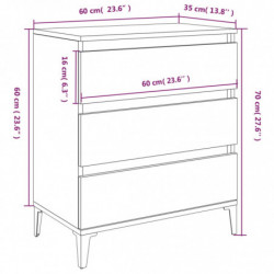 Sideboard Räuchereiche 60x35x70 cm Holzwerkstoff