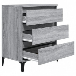 Sideboard Grau Sonoma 60x35x70 cm Holzwerkstoff