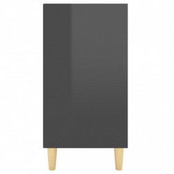 Sideboard Hochglanz-Grau 103,5x35x70 cm Holzwerkstoff