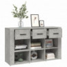 Sideboard Betongrau 100x30x59,5 cm Holzwerkstoff