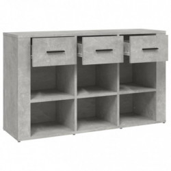 Sideboard Betongrau 100x30x59,5 cm Holzwerkstoff