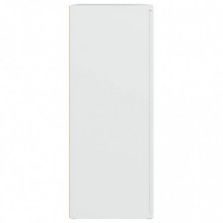 Sideboard Weiß 91x29,5x75 cm Holzwerkstoff