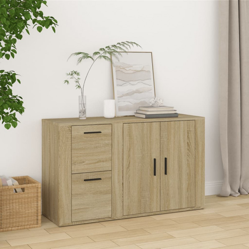 Sideboard Sonoma-Eiche 100x33x59,5 cm Holzwerkstoff