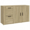 Sideboard Sonoma-Eiche 100x33x59,5 cm Holzwerkstoff