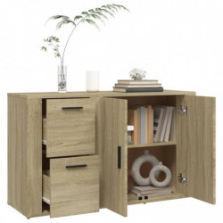 Sideboard Sonoma-Eiche 100x33x59,5 cm Holzwerkstoff