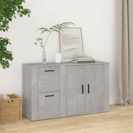 Sideboard Betongrau 100x33x59,5 cm Holzwerkstoff