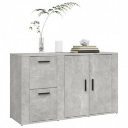 Sideboard Betongrau 100x33x59,5 cm Holzwerkstoff