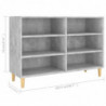 Sideboard Betongrau 103,5x35x70 cm Holzwerkstoff