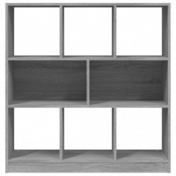 Bücherregal Grau Sonoma 97,5x29,5x100 cm Holzwerkstoff