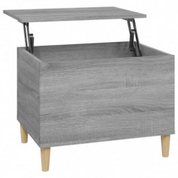 Couchtisch Grau Sonoma 60x44,5x45 cm Holzwerkstoff