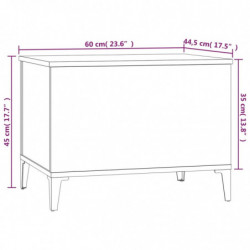 Couchtisch Grau Sonoma 60x44,5x45 cm Holzwerkstoff