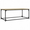 Couchtisch Sonoma Eiche 102x50x40 cm Holzwerkstoff und Eisen