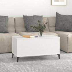 Couchtisch Weiß 90x44,5x45 cm Holzwerkstoff