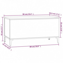 Couchtisch Weiß 90x44,5x45 cm Holzwerkstoff