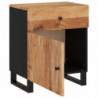 Nachttisch 50x33x60 cm Massivholz Akazie & Holzwerkstoff
