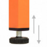 Nachttische 2 Stk. Orange 35x35x51 cm Stahl