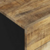 Nachttisch 50x33x60 cm Massivholz Mango & Holzwerkstoff