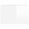 Nachttisch Hochglanz-Weiß 57x55x36 cm Holzwerkstoff