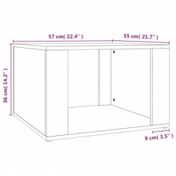 Nachttisch Braun Eichen-Optik 57x55x36 cm Holzwerkstoff