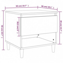 Nachttisch Grau Sonoma 50x46x50 cm Holzwerkstoff