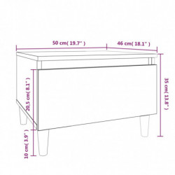 Beistelltisch Sonoma-Eiche 50x46x35 cm Holzwerkstoff